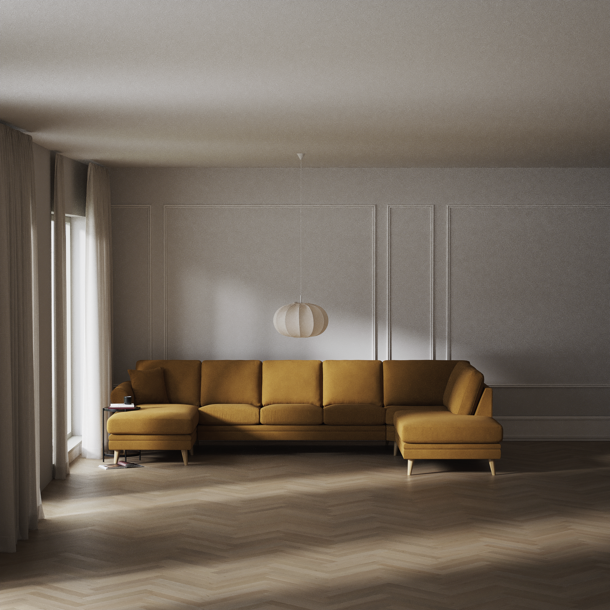 Eden - 3-sits soffa med schäslong vänster och divan höger - inspiration