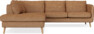 Madison - 2-sits soffa med divan vänster - Orange