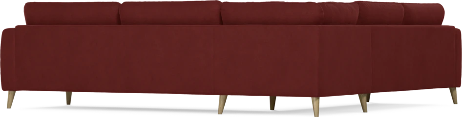 Bridge - Hörnsoffa, 2+3-sits - Röd