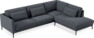 Willow - 3-sits soffa med divan höger, fast klädsel - Blå