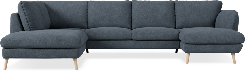 Madison Lux - 2-sits soffa med divan vänster och schäslong höger - Vit