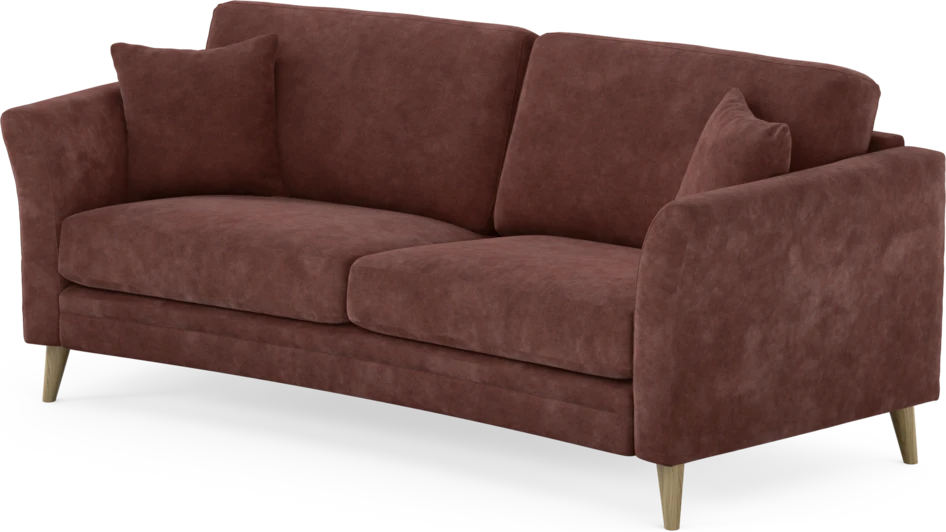 Eden - 2,5-sits soffa svängd - Röd
