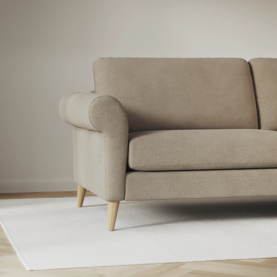 Bridge - 3-sits soffa med schäslong vänster och divan höger - Beige
