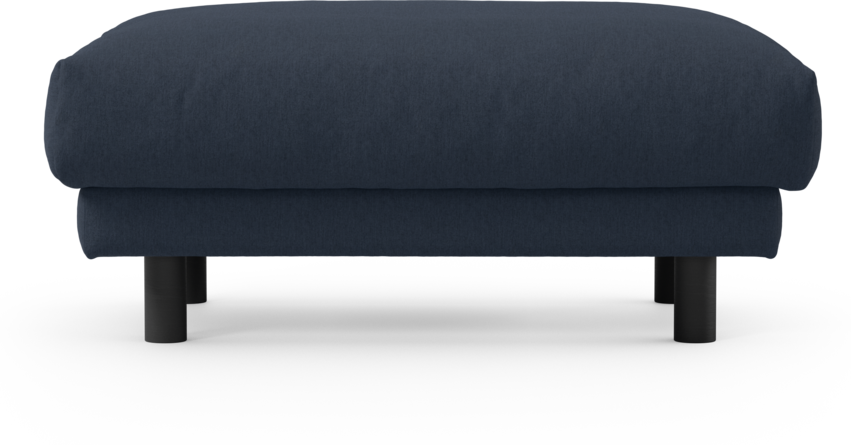 Cherrie - Fotpall 100, fast klädsel - Blå