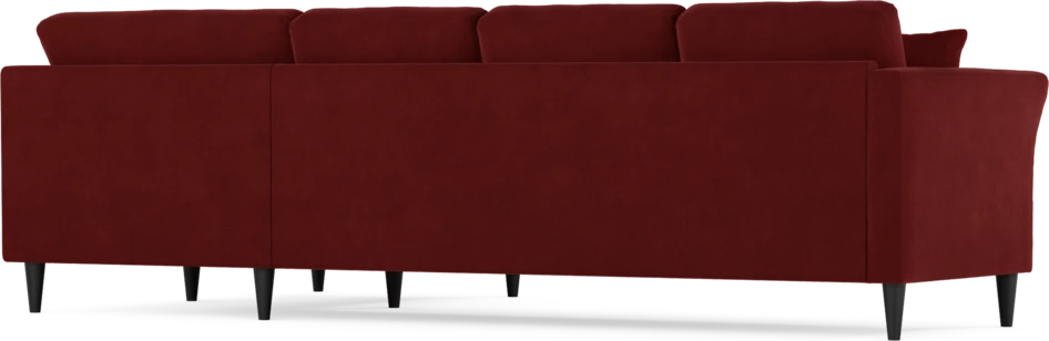 Eden - Hörnsoffa, 3+1-sits - Röd