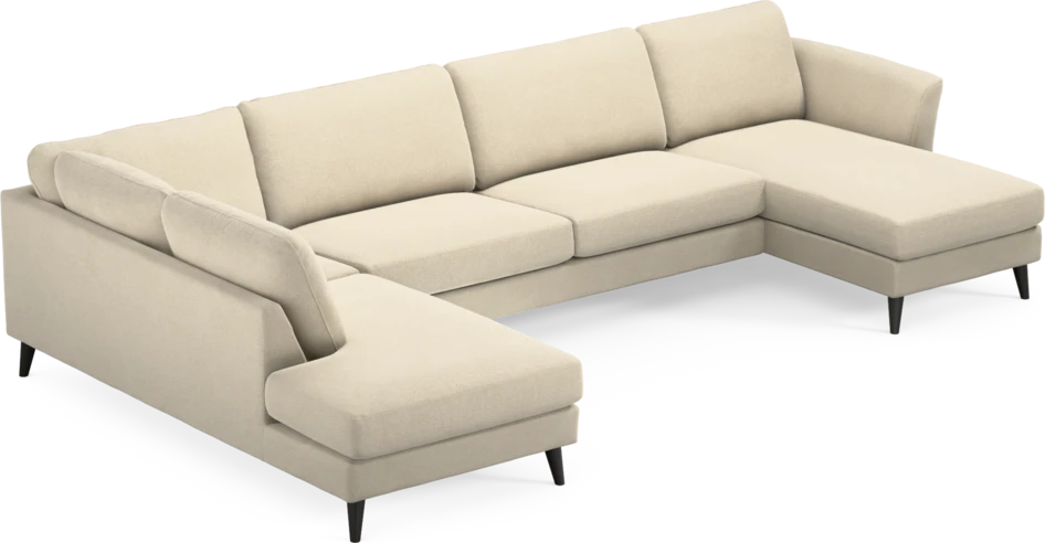 Bridge - 3-sits soffa med divan vänster och schäslong höger - Beige