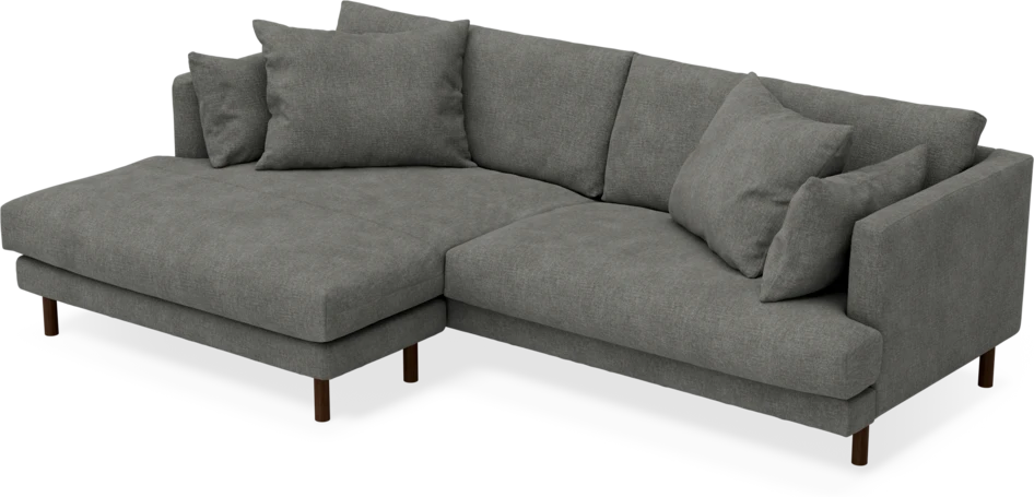 Harper - 4-sits med schäslong XL vänster - Grå