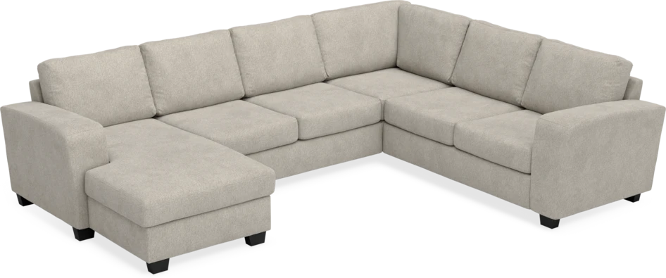 Friday - Hörnsoffa, 3+2-sits med schäslong vänster - Beige