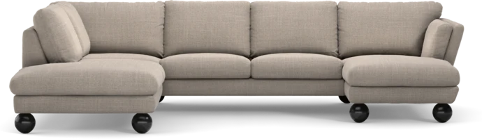 Madison Lux, 2-sits soffa med divan vänster och schäslong höger
