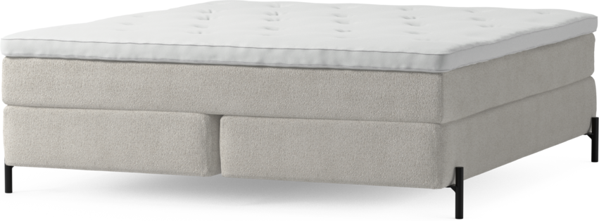 Delux Sense - Kontinentalsäng, dubbelsäng med bäddmadrass och sängben