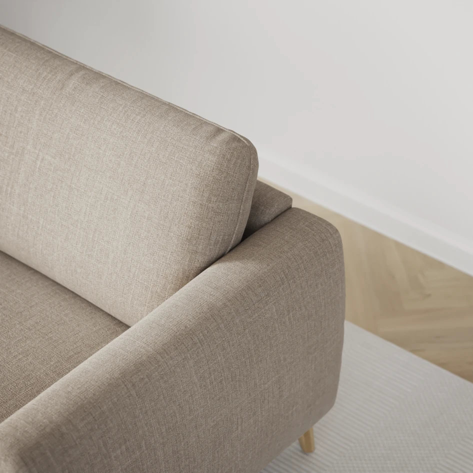 Bridge - Hörnsoffa, 3+3-sits - Beige