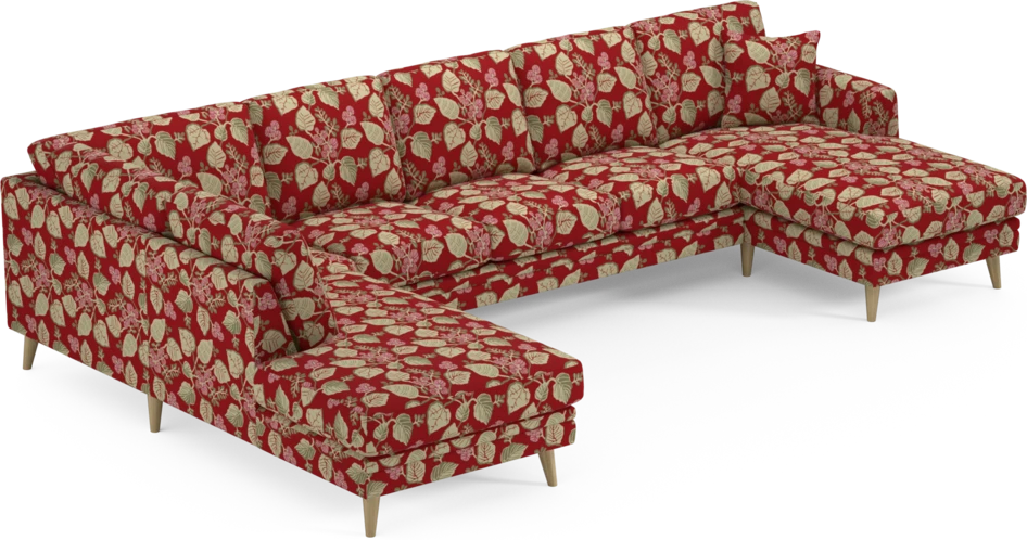 Eden - 3-sits soffa med divan vänster och schäslong höger - Flerfärgad