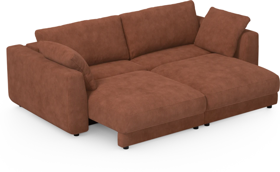 Amie - Bäddsoffa 3-sits - Orange