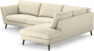 Madison Lux - 3-sits soffa med divan höger - Vit