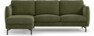 Madison Lux - 2-sits soffa med schäslong vänster - Grön