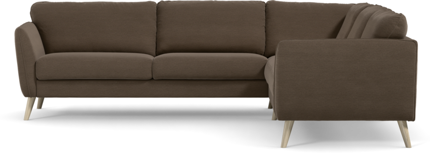 Bridge - Hörnsoffa, 3+2-sits - Brun