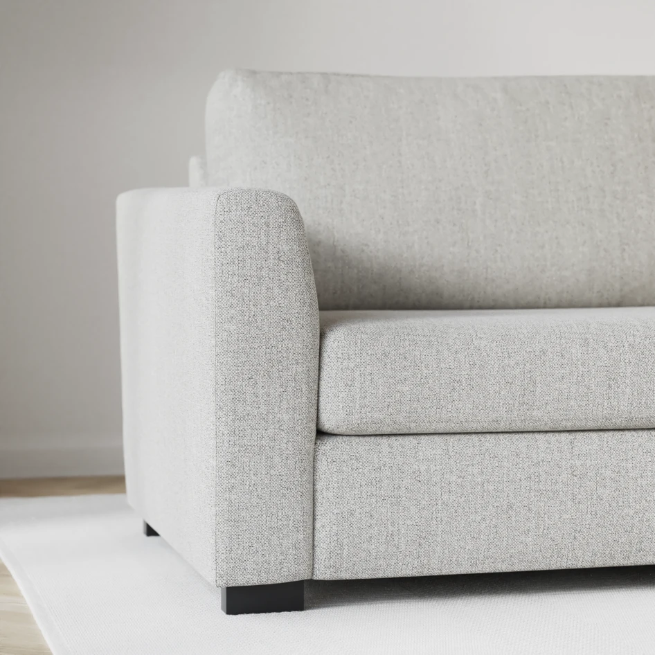 Friday - 2,5-sits soffa med divan höger - Vit
