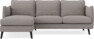 Madison Lux - 2-sits soffa med schäslong vänster - Grå