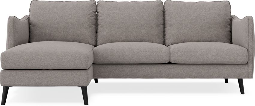Madison Lux - 2-sits soffa med schäslong vänster - Grå