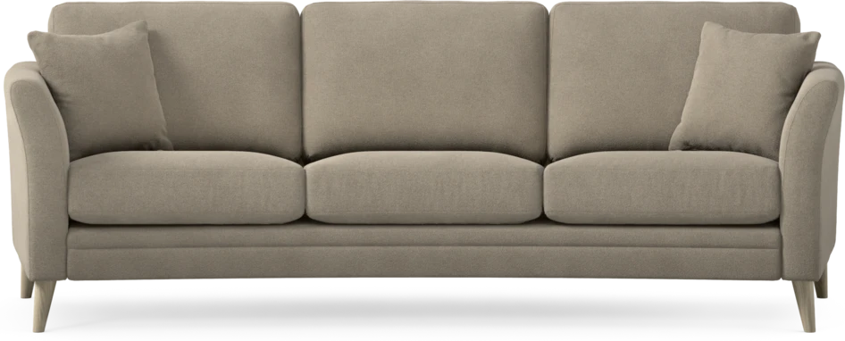 Eden - 3-sits soffa svängd - Beige