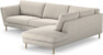 Madison Lux - 3-sits soffa med divan höger - Beige