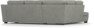 Friday - 2,5-sits soffa med divan vänster - Grå