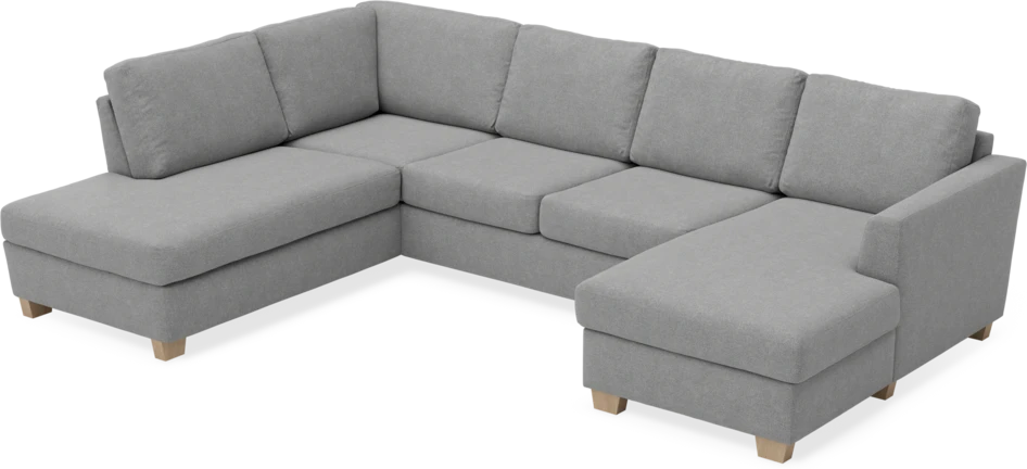 Friday - 3-sits soffa med divan vänster och schäslong höger - Grå