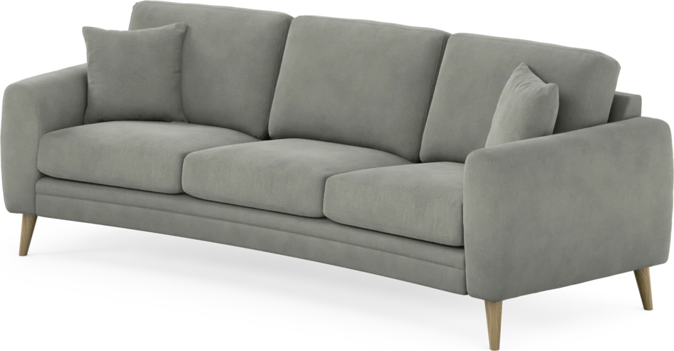 Eden - 3-sits soffa svängd - Grå