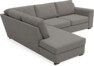 Friday - 2,5-sits soffa med divan vänster - Grå