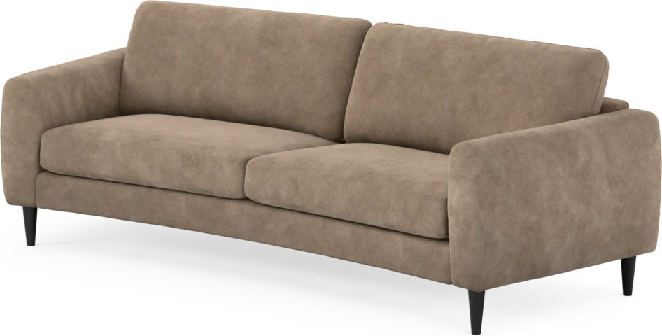 Bridge - 3-sits soffa svängd - Beige