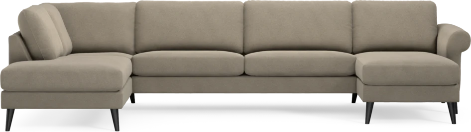 Bridge - 3-sits soffa med divan vänster och schäslong höger - Beige