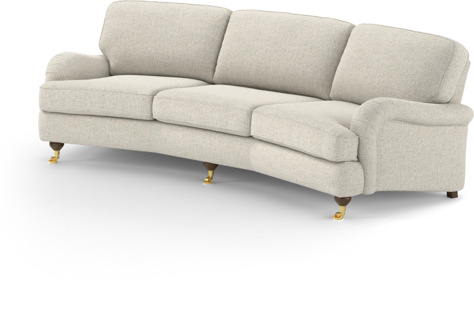 Oxford - 3-sits soffa svängd - Vit