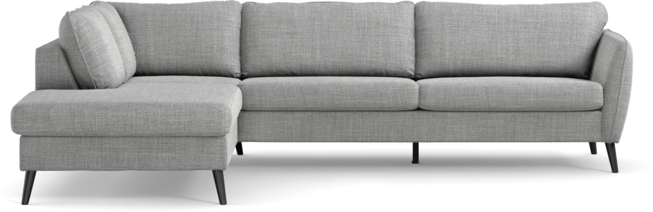 County - 2,5-sits soffa med divan vänster - Grå