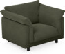 Cherrie - Fåtölj, fast klädsel - Grön