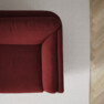 Madison Lux - 2-sits soffa med divan höger - Röd