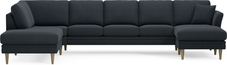 Eden - 3-sits soffa med divan vänster och schäslong höger - Blå