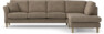 Eden - 3-sits soffa med divan - Brun
