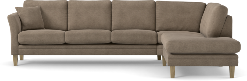 Eden - 3-sits soffa med divan - Brun