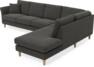 Eden - 3-sits soffa med divan - Grå
