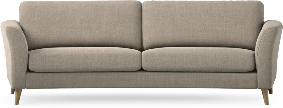 Bridge - 3-sits soffa svängd - Beige