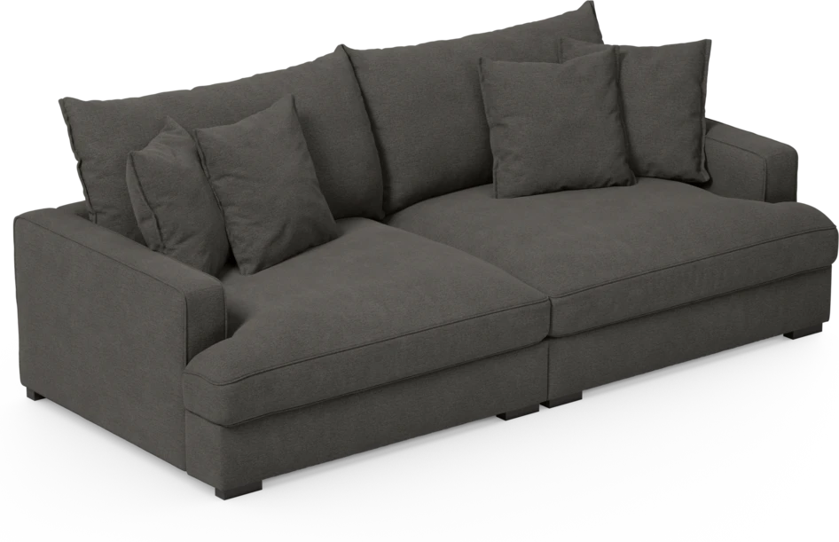 Rossi - 3-sits soffa - Brun