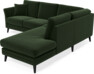 Eden - 2-sits soffa med divan - Grön