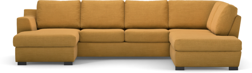 Friday - 3-sits soffa med schäslong vänster och divan höger - Gul