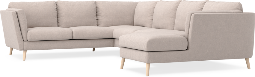 Madison - Hörnsoffa med schäslong höger - Beige