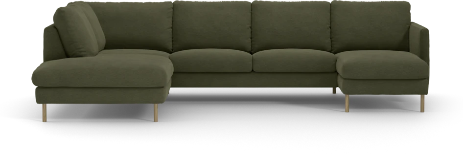 Madison Lux - 2-sits soffa med divan vänster och schäslong höger - Grön