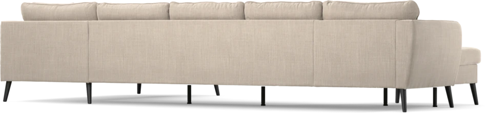County - 4-sits soffa med schäslong vänster och divan höger - Beige