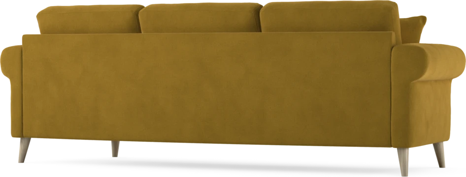 Eden - 3-sits soffa svängd - Gul