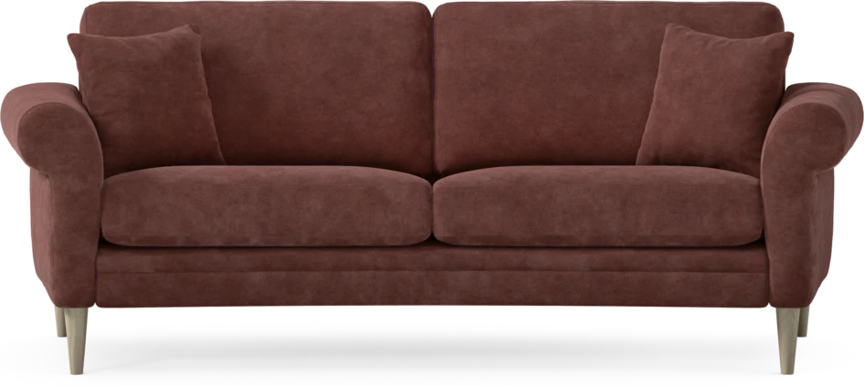 Eden - 2,5-sits soffa svängd - Röd