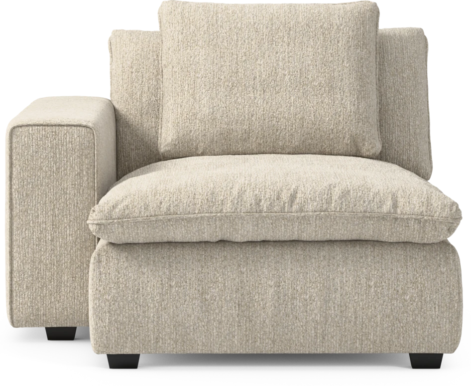 Bellora - Schäslong med armstöd vänster - Beige