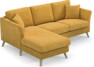 Eden - 2-sits soffa med schäslong - Gul